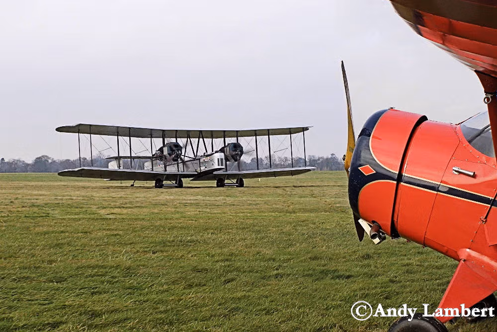 The Brooklands Vimy replica with Melvyn’s Rearwin