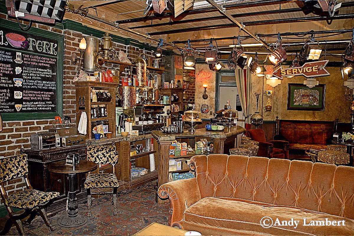 the set of Friends the inside of the Central Perks Cafe