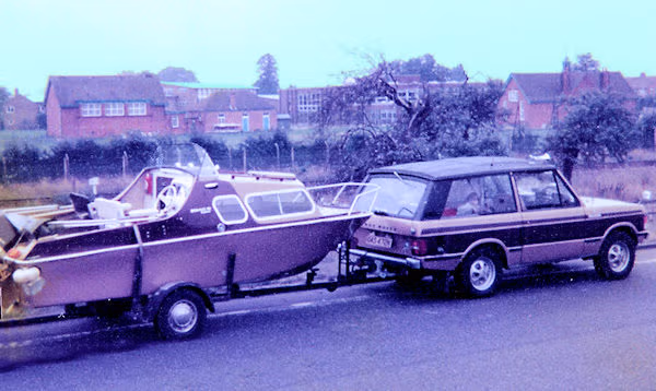 towing the boat 